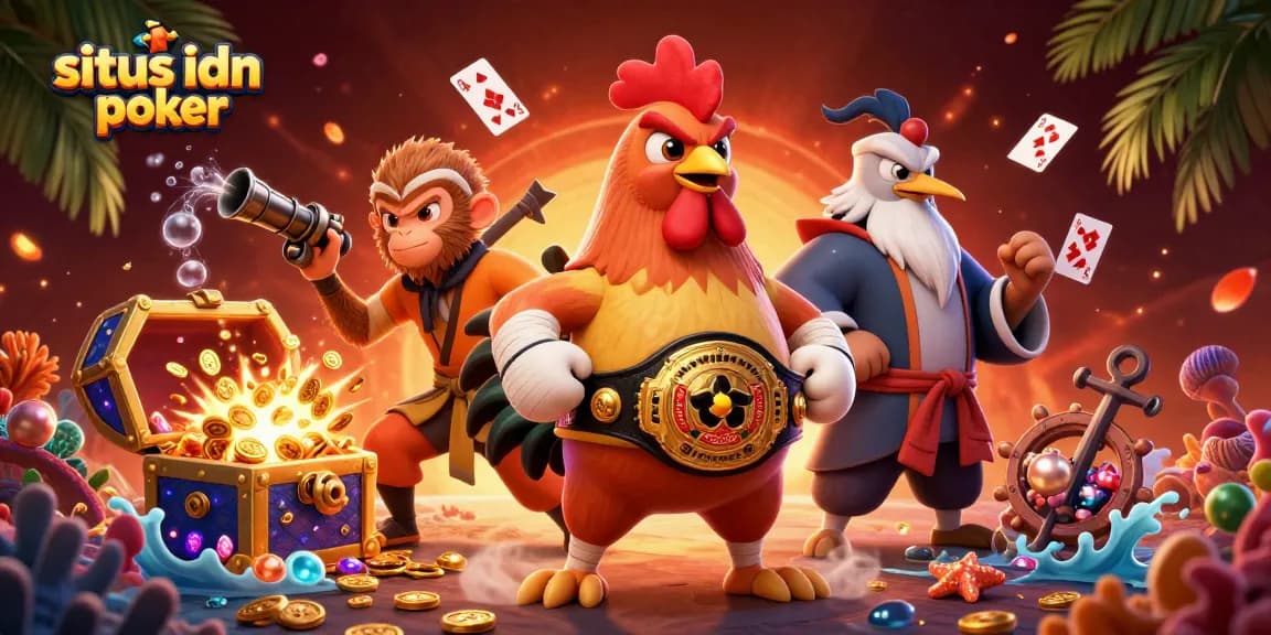 Permainan situs idn poker yang menarik dan menyenangkan dengan elemen visual yang kaya.