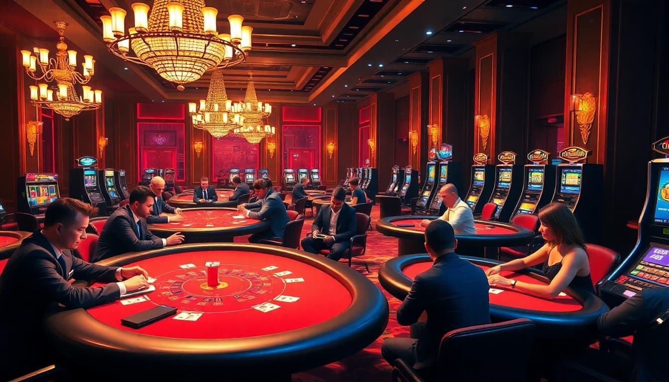 Experience thrilling gameplay at 123Win casino with vibrant tables and engaging players.