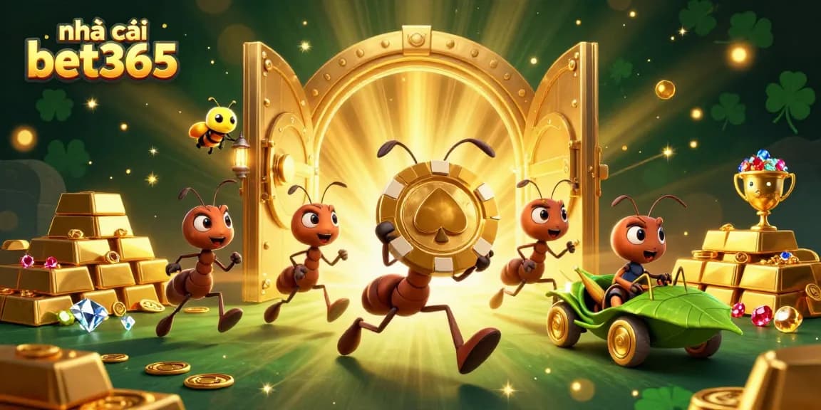 Experience action with the team at nhà cái bet365 as they navigate through a dazzling treasure heist.