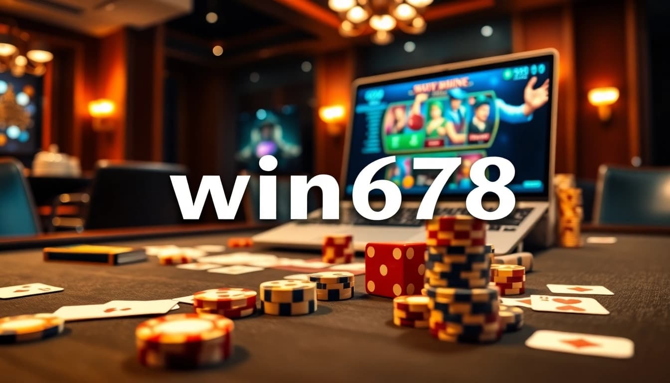 Experience high-stakes gaming action at win678's luxurious casino tables.