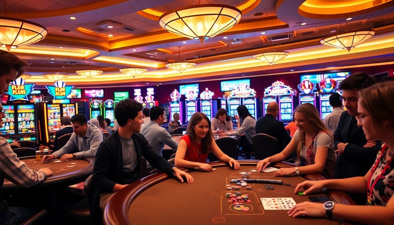 Intensivpflege Frankfurt im Spielsaal, wo Spieler zusammen im Casino genießen und gewinnen.