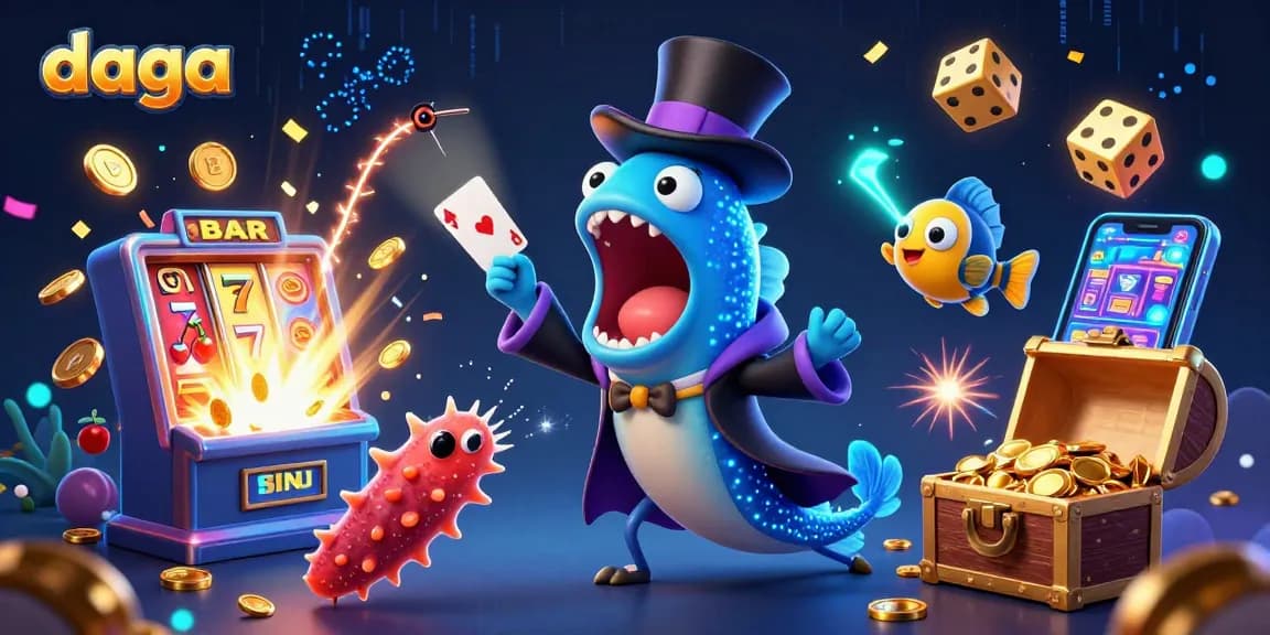 Dive into exciting daga casino adventures with a stunning underwater magic scene featuring vibrant characters and dynamic game elements.