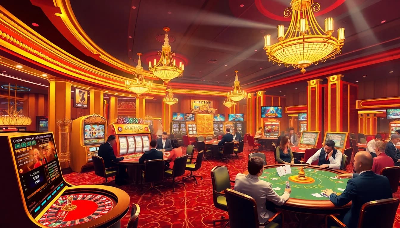 Experience the thrill of gambling at https://www.vaoluoitv.com/, showcasing vibrant casino elements and professional players.
