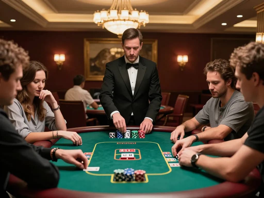 Experience thrilling poker action with 99win at a high-stakes casino game, showcasing player strategy.