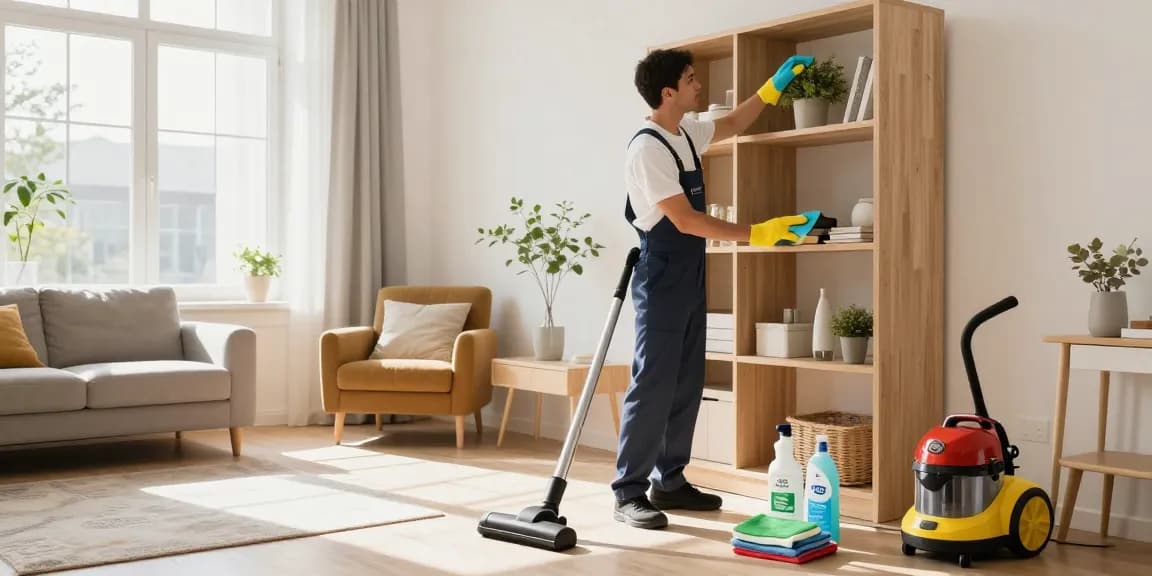 Professional home cleaning service in Solothurn showcasing wohnungsreinigung solothurn with an inviting atmosphere and bright sunlight.