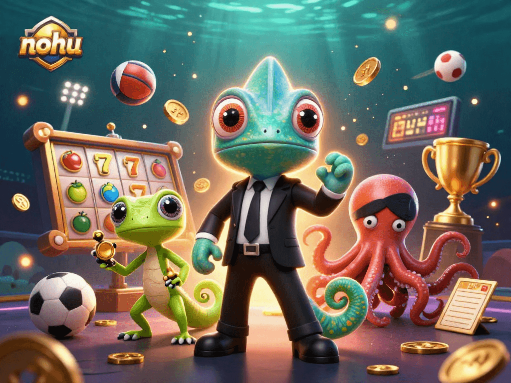 Experience thrilling jackpots with nohu's vibrant 3D casino characters and dynamic gaming elements.