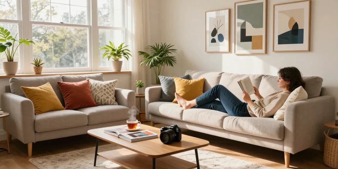 Moderne wandbilder bringen Farbe und Stimmung in den Wohnraum.