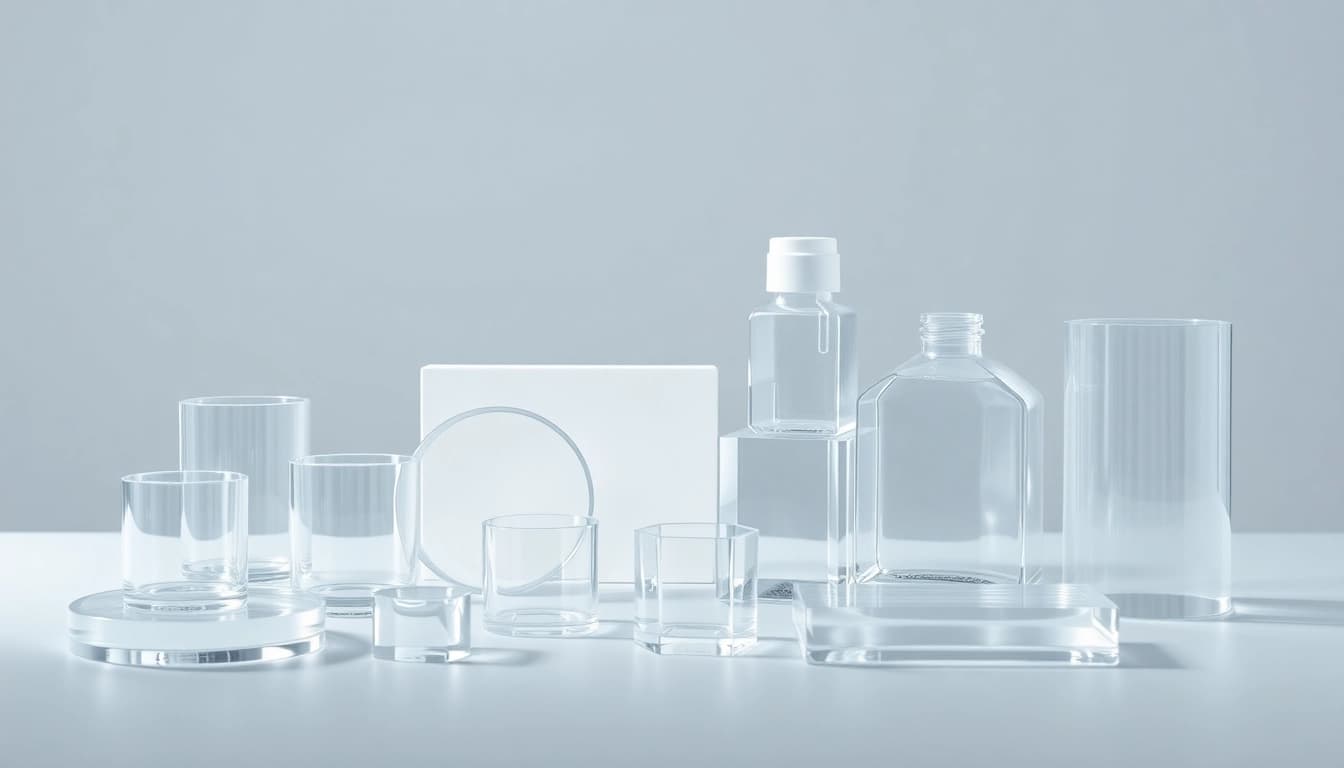 Flexible polymethylmethacrylat im Spritzguss applications displayed elegantly highlighting clarity and durability.