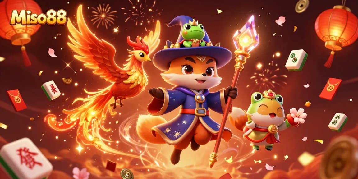 Miso88 gamblers enjoy dynamic casino scenes filled with captivating game elements and magical characters.