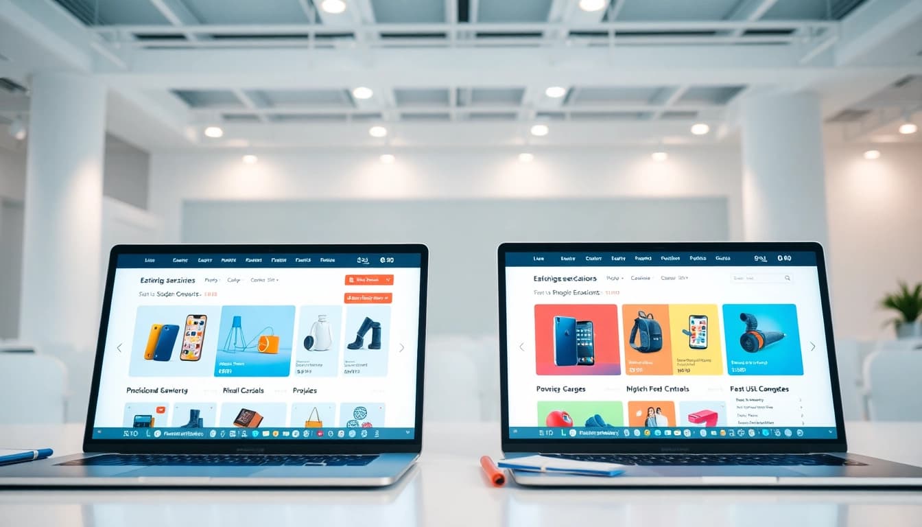 Analysing litbuy vs cnfans with product interfaces in a clear digital setting.