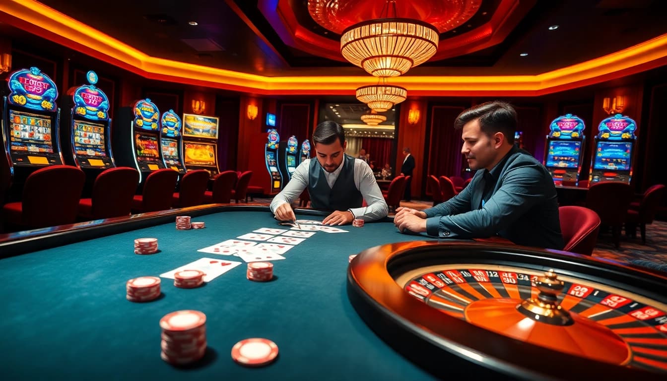 Experience thrilling gameplay at twin68.gr.com with vibrant slot machines and intense poker action.