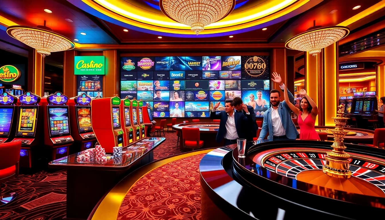 Experience the excitement of online gambling at https://uu88.gl/ with vibrant casino visuals.
