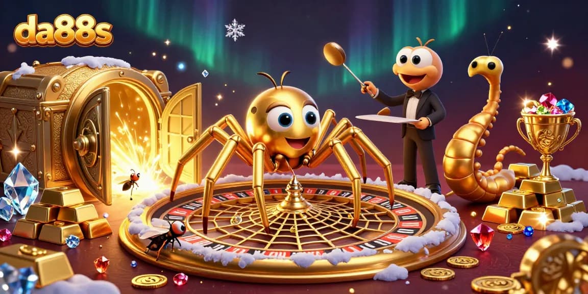 Experience engaging bets with da88s in an ultra-detailed 3D casino illustration.