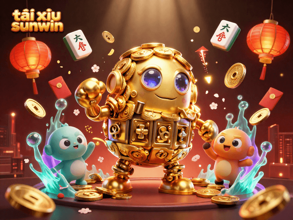 Engage with tài xỉu sunwin excitement through this vibrant and dynamic casino illustration.