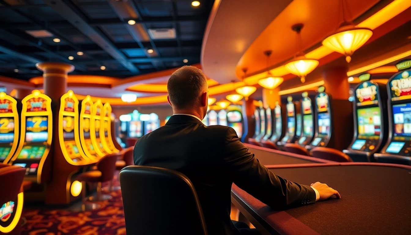 Erlebe aufregende Spiele im online casino schweiz mit eleganten Spieltischen und Spielautomaten.
