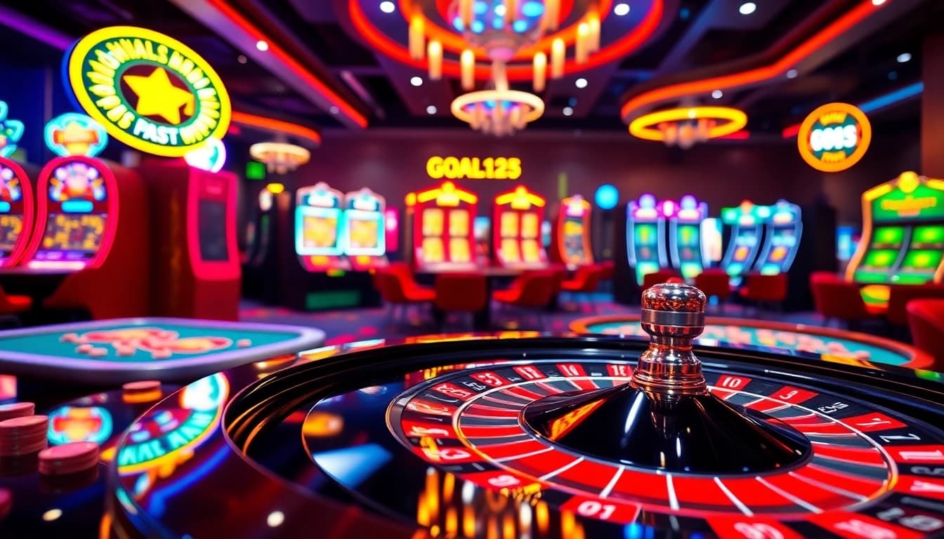 Experience thrilling gaming at https://goal123.ac/ with vibrant roulette and slot machines.