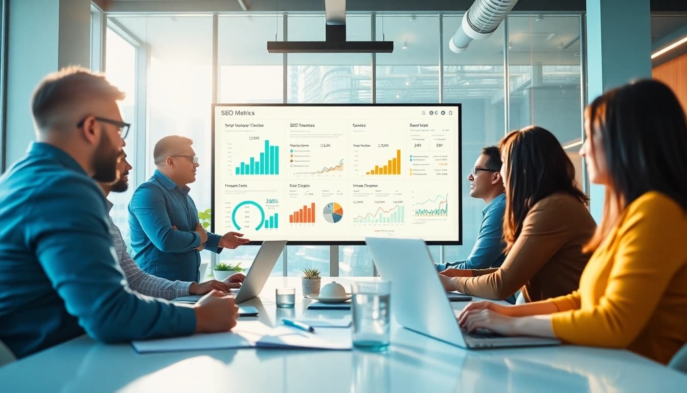 SEO kosten analysieren in einem professionellen Meeting mit engagiertem Team.