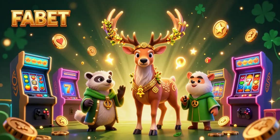 Engage with FABET's thrilling casino experience through an enchanting 3D illustration.