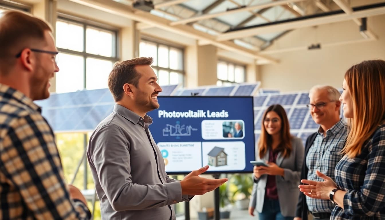 Photovoltaik Leads effektiv präsentieren mit einem Solarenergieberater.