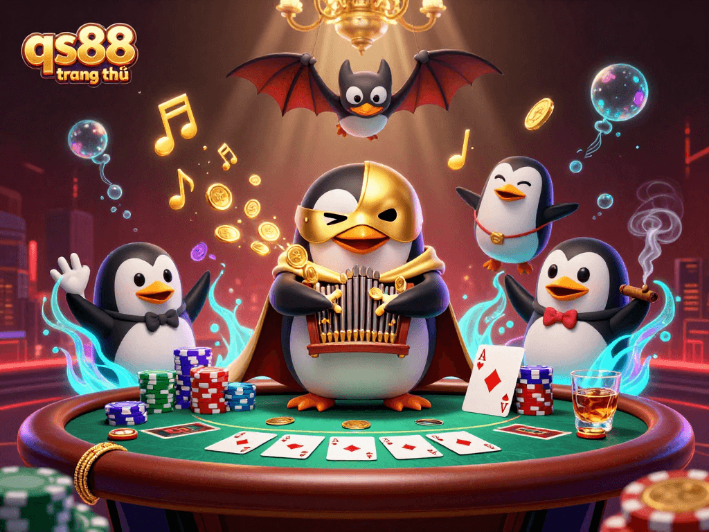 Experience excitement with qs88 trang chủ featuring a colorful casino scene filled with animated characters and vibrant gameplay.