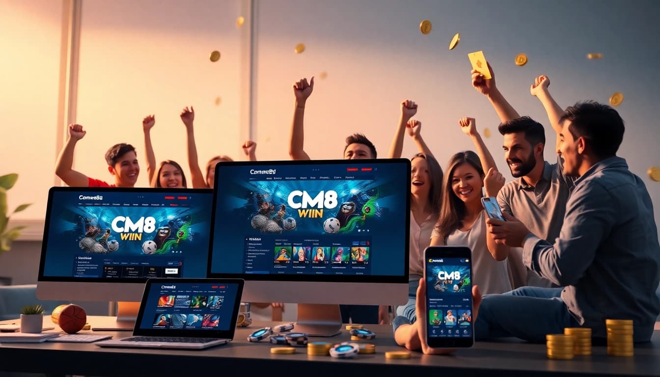 Experience the excitement of CM88 with engaging visuals of online betting and gaming.