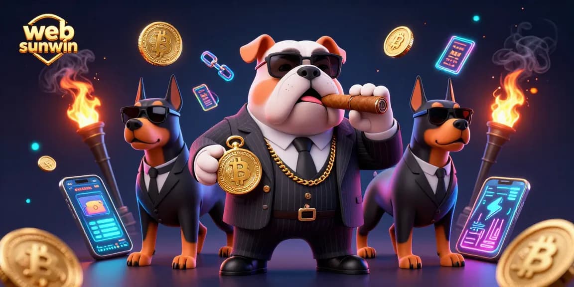 Engage with web sunwin's thrilling online gaming experience featuring cartoon mafia and crypto elements.