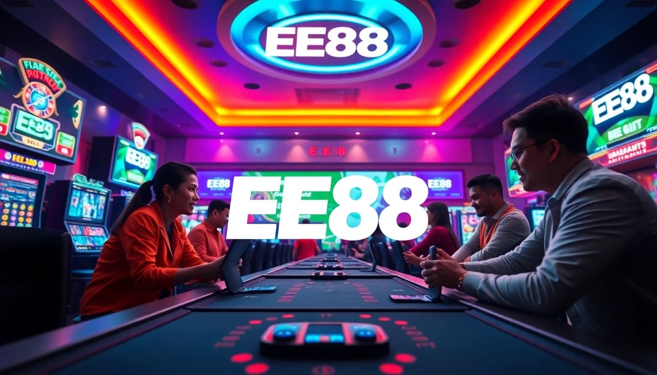 EE88 online gaming excitement with vibrant interface and thrilling atmosphere
