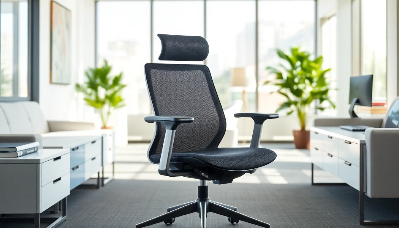 Der Herman Miller Setu vermittelt modernen Komfort und stilvolles Design in einem Büro.