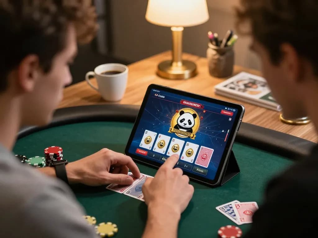 Spielen Sie aufregende Poker-Spiele in der Golden Panda Casino-App für ein spannendes Erlebnis.