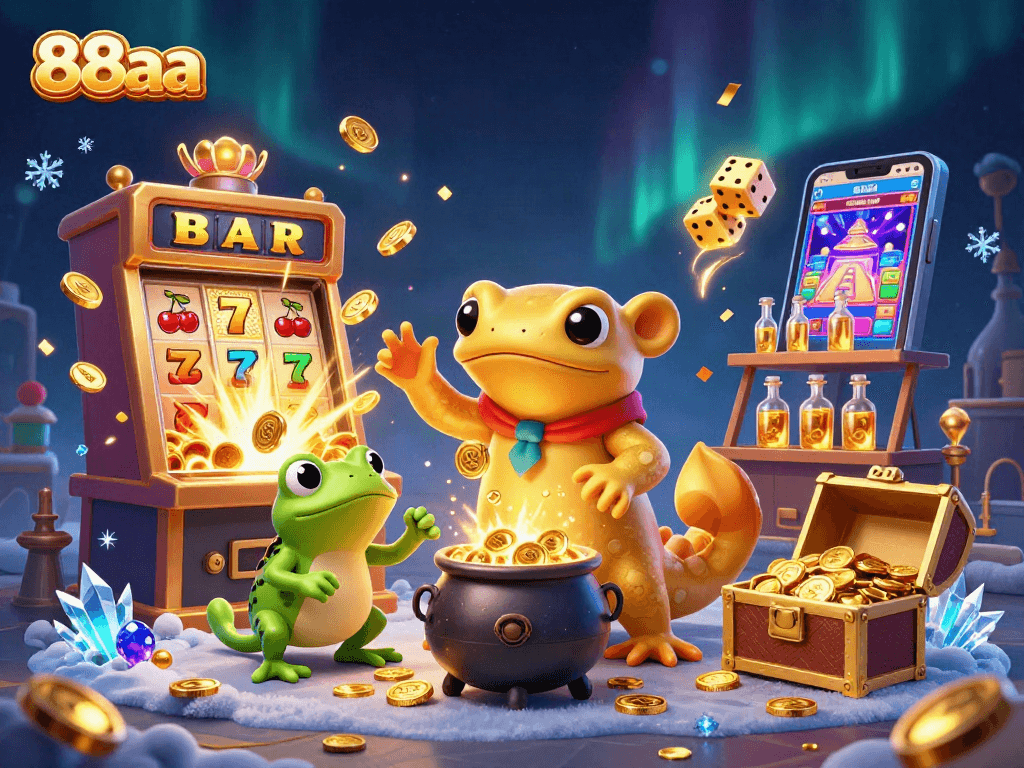 88aa players enjoy massive wins with a giant alchemist and magical casino elements.