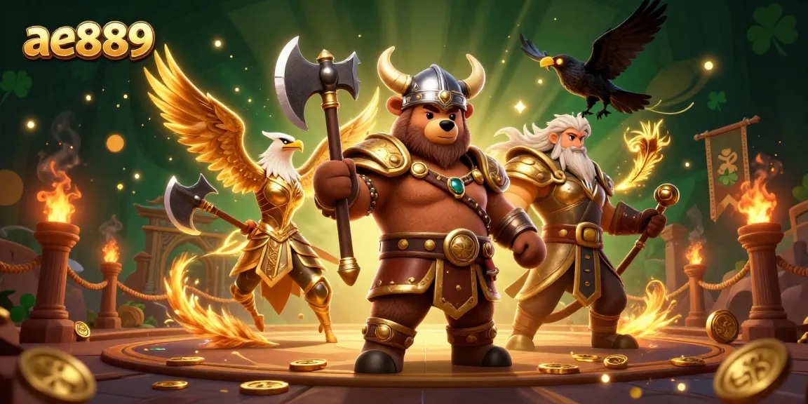 Engage in dynamic gameplay at ae889 with 3D characters and vibrant casino elements