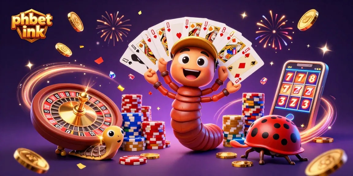 Experience exciting gaming with phbet ink, featuring vibrant characters amidst casino elements.