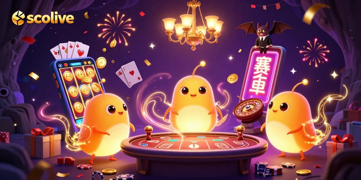 Socolive offers a vibrant cave casino illuminated by glowworms, showcasing live gaming excitement.
