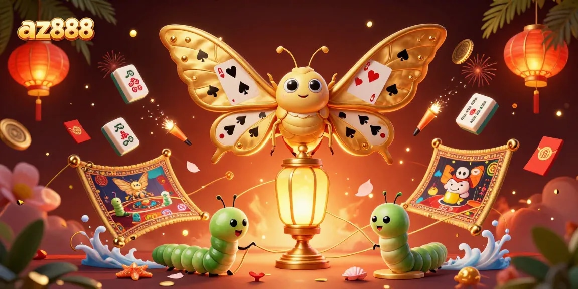 Experience thrilling games at az888 online casino with vibrant golden casino elements.