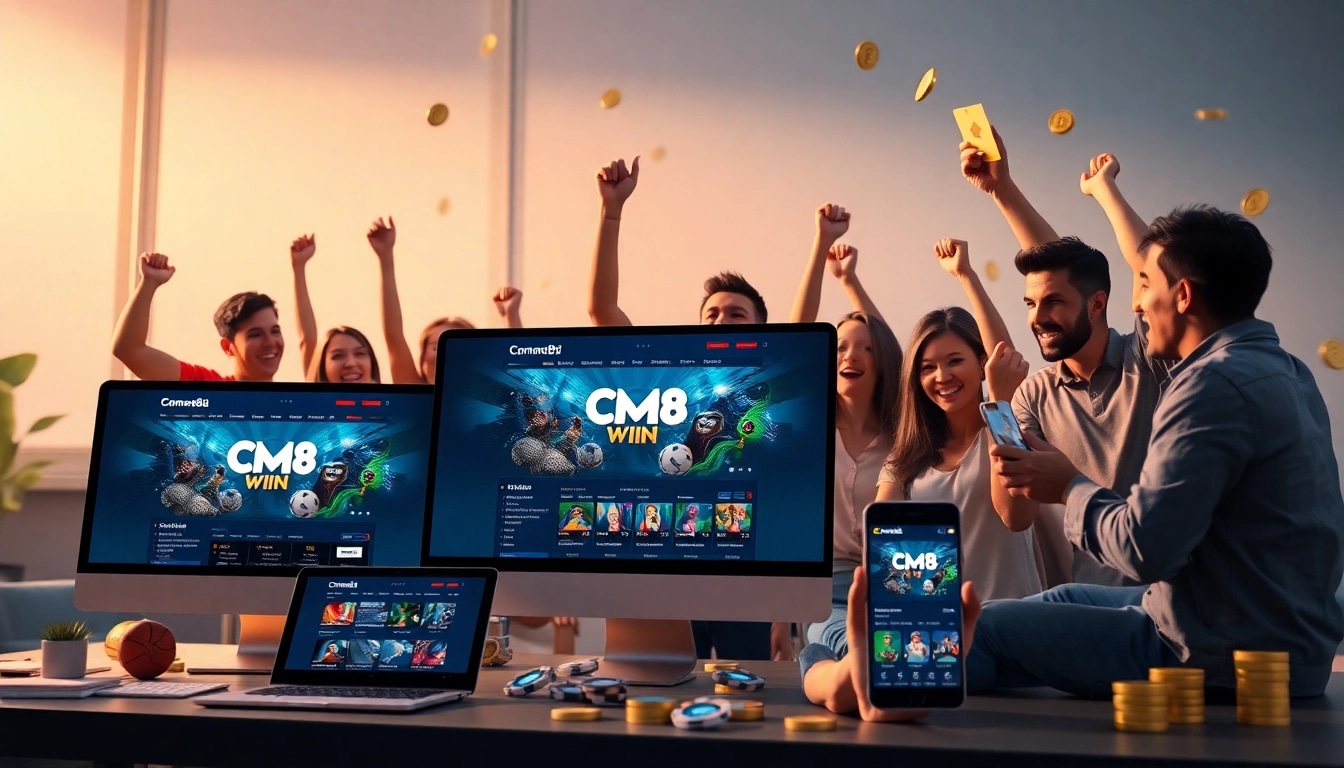 Experience the excitement of CM88 with engaging visuals of online betting and gaming.