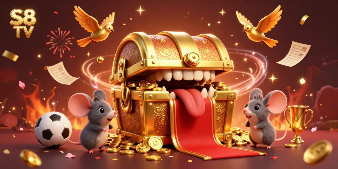S8 TV sports betting excitement, featuring dynamic characters and rich casino elements for an engaging experience.