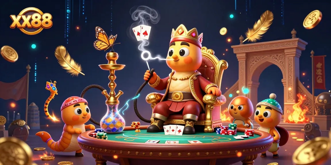 Experience exciting gameplay at xx88 with vibrant poker elements and a magical atmosphere.