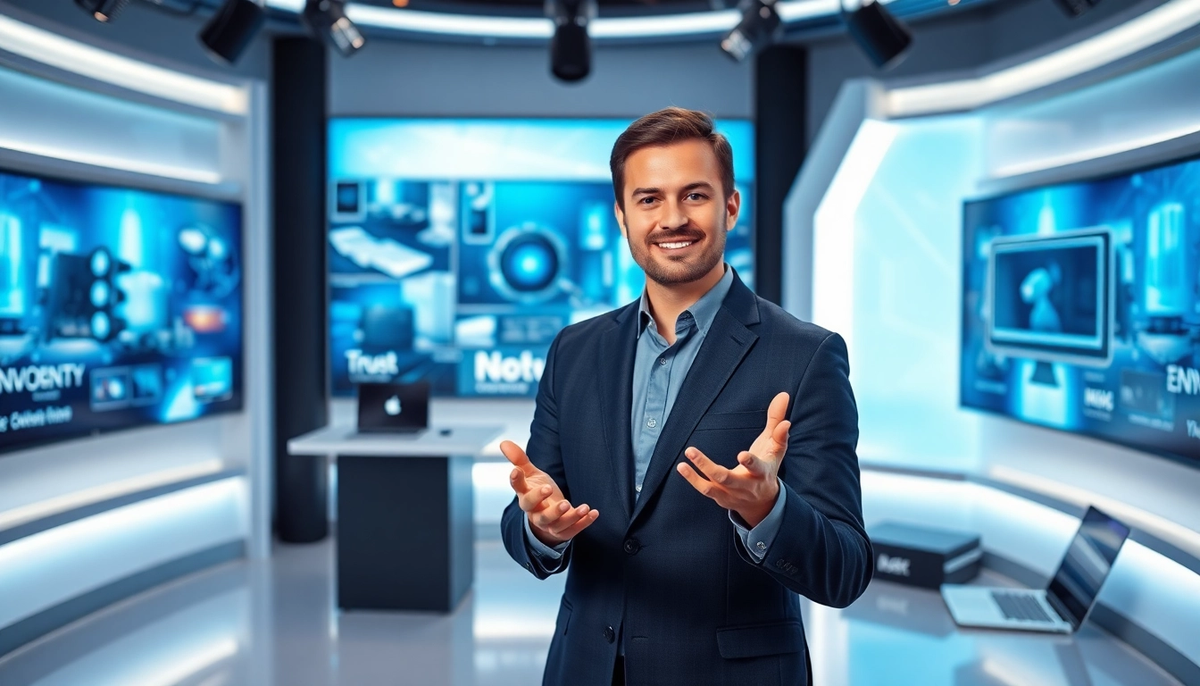 Aktuelle Technik News im Fokus auf einem modernen Nachrichtenplatz, gut beleuchtet.