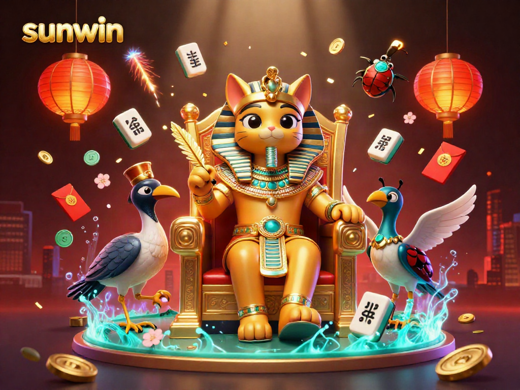 Engage in thrilling gameplay at Sunwin with a vibrant casino atmosphere featuring dynamic characters and engaging elements.
