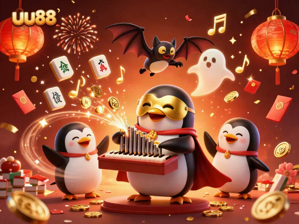Experience the thrilling world of uu88 with a vibrant 3D casino illustration showcasing exciting games and characters.