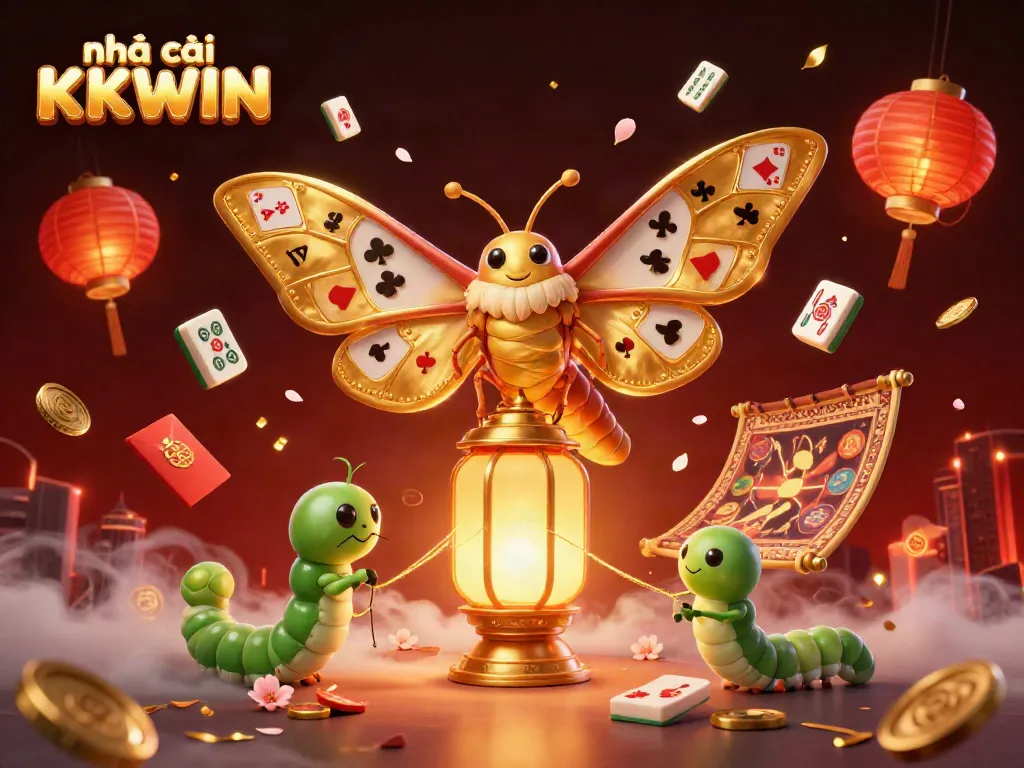Immerse in the casino excitement with nhà cái KKWIN's vibrant illustration showcasing gambling's charm and allure.