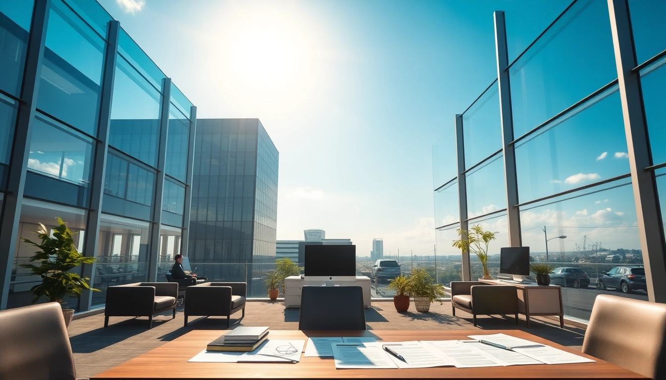 Modernes Büro eines Headhunter Monchengladbach mit stilvollem Design und professioneller Atmosphäre.