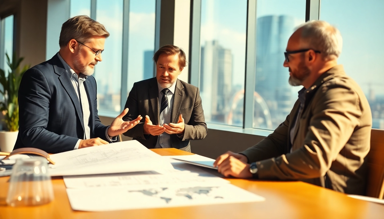 Headhunter Ingenieure in einer modernen Büroumgebung bei der Beratung.