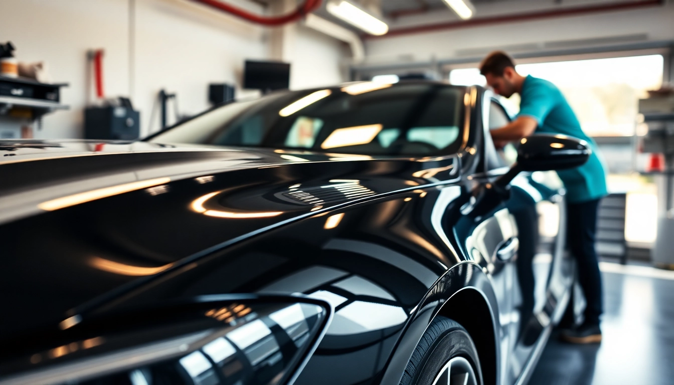 Autoaufbereitung Lennestadt: Professioneller Fahrzeugdetailservice mit glänzendem Auto und moderne Poliergeräte.