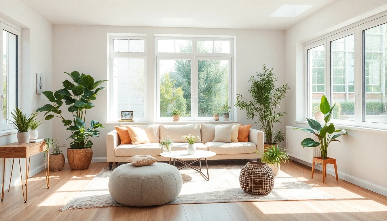 Inspiration zur Raumgestaltung mit einem modernen, warmen Innenraum und eleganten Möbeln