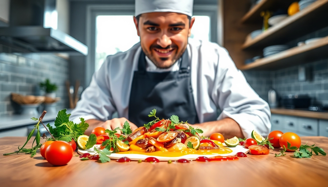 Gastronomie kreative Gerichte im modernen Ambiente kreativ präsentieren