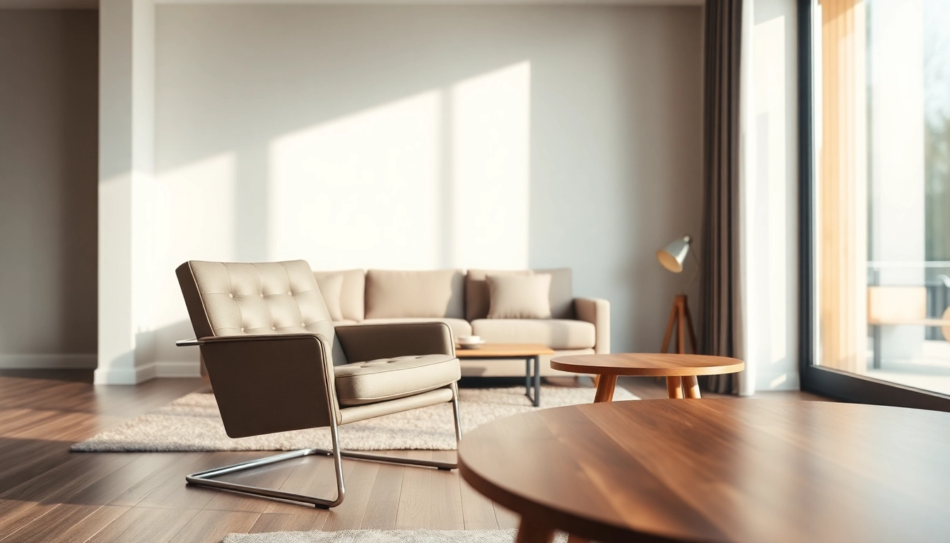 Refurbished Vitra chairs enhance a stylish living space with modern design.