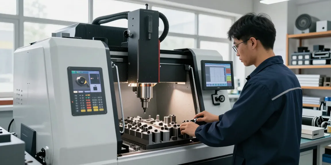 Präzisionsteile werden in moderner CNC-Werkstatt präzise gefertigt.