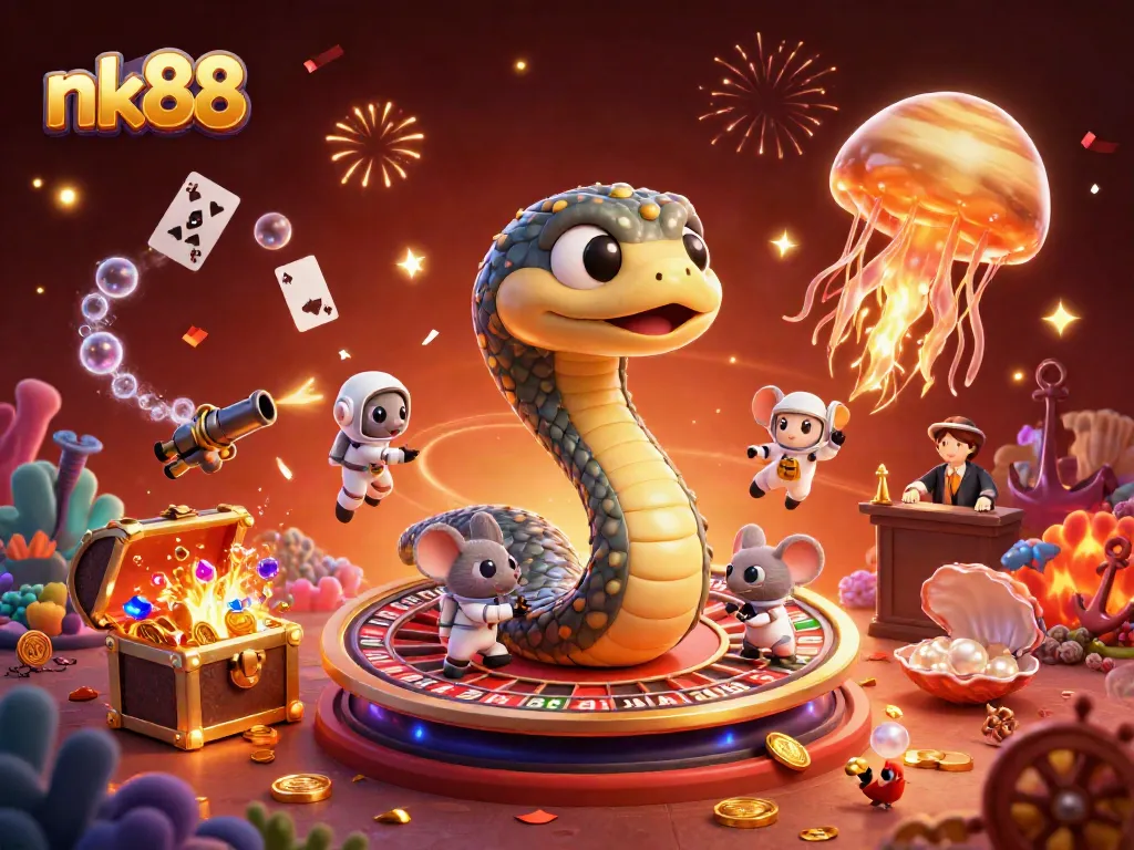 Bet on vibrant futures with nk88 in a cosmic casino adventure with unique gaming visuals.