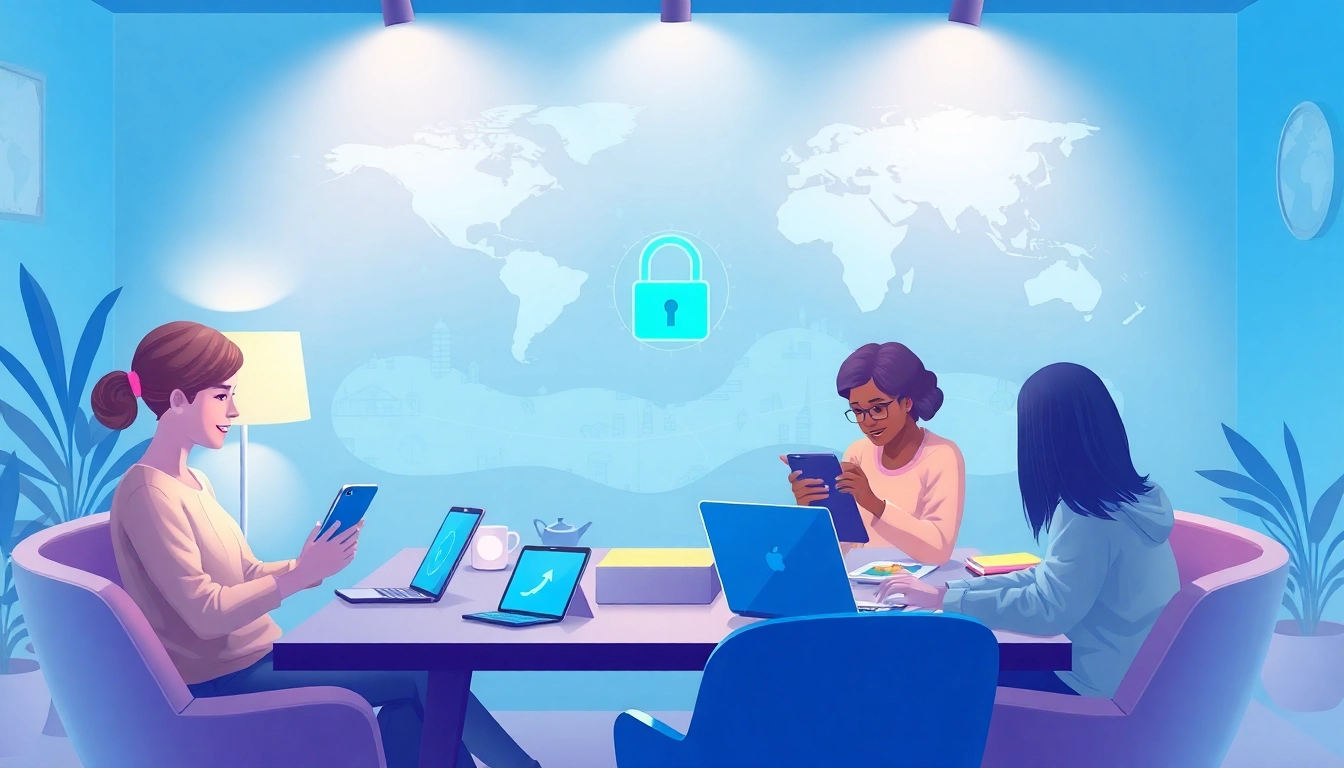 快连官网 showcases users seamlessly connecting devices in a global network, emphasizing speed and security.